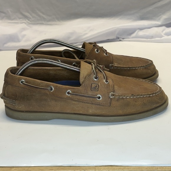 Sperry Top Sider Authentic Original 2-Eye Boat Shoe Men's 9.5 M Sahara Color - Picture 1 of 16